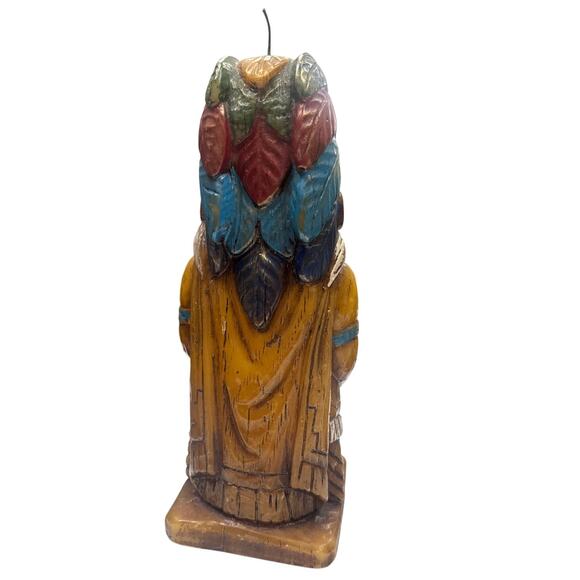 Vintage Candle Native American Figure - Picture 3 of 9
